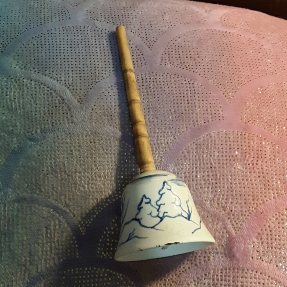 Handcrafted vintage ceremic bell